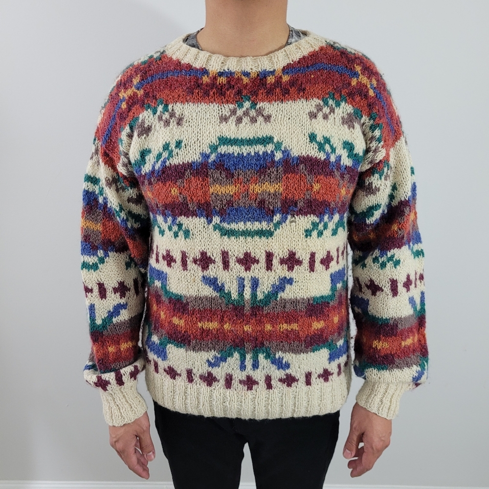 Tricots St Raphael Virgin Wool Crewneck Sweater Mens Medium